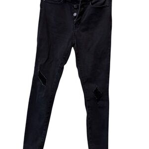 Judy Blue Black Distressed Women's Jeans